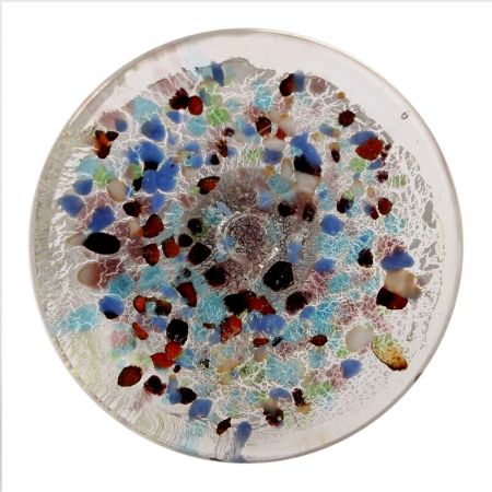 Mixed Color Flat  Glass Cabinet Knob